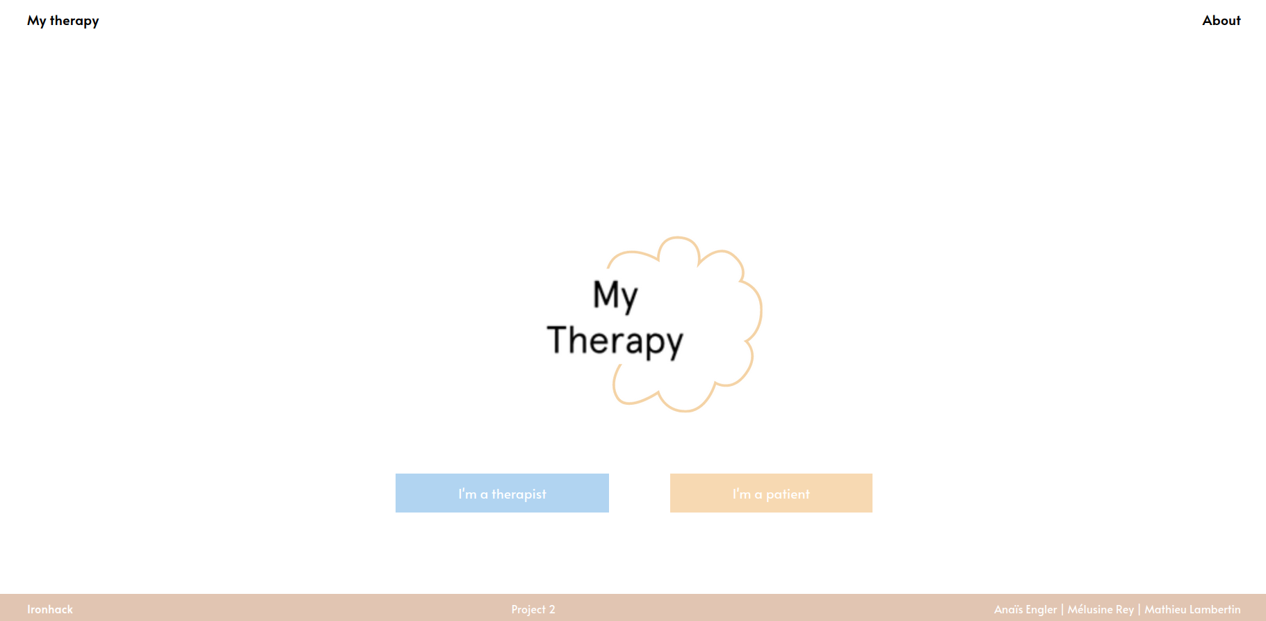 Projet My Therapy